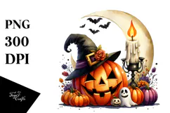 Funny Halloween Clipart PNG Product Image 1
