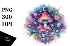 Colorful Magical Mushroom | Clipart Product Image 1