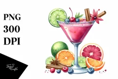 Watercolor Daiquiri | Sublimation Clipart Product Image 1