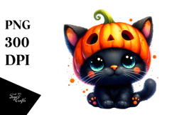 Vibrant Halloween Black Cat Product Image 1