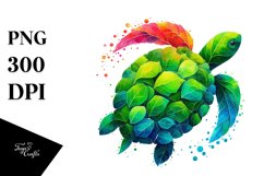 Vibrant Turtle PNG Product Image 1