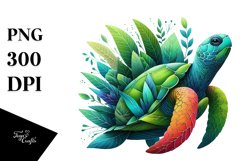 Vibrant Turtle PNG Product Image 1