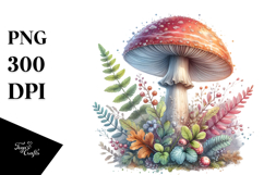 Glossy Pastel Mushroom PNG Product Image 1