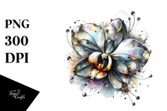 Shiny Orchid Watercolor Splash | Sublimation Clipart Product Image 1