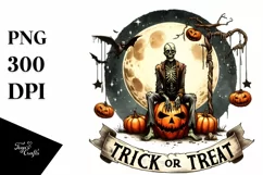 Zombie Moon Pumpkin Trick or Treat Product Image 3