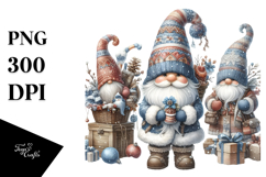 Detailed Winter Gnome PNG Product Image 1