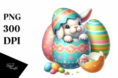 Watercolor Colorful Easter Clipart |T-shirt, Mug, Tumbler Product Image 3