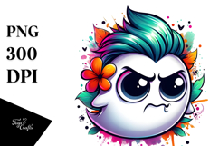 Contemptuous Ghost with Flower PNG Product Image 1