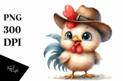 Funny Baby Rooster, Proud Eyes | Clipart Product Image 1