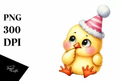 Colorful Watercolor Chick | Sublimation | Clipart Product Image 3