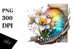 Small Stained Daffodil Metallic Watercolor | Clipart Product Image 3