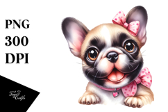 Cute French Bulldog with Big Eyes PNG Product Image 1