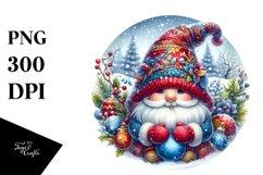 Vibrant Winter Gnome PNG Product Image 1