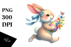 Creative Bunny Running, PNG Product Image 1