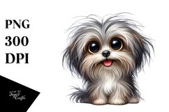 Enthusiastic Watercolor Havanese Sitting | Sublimation | Product Image 3