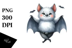 Funny Digital Painting with Bat, Artistic PNG Product Image 1
