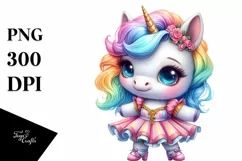 Baby Unicorn Cha-Cha Dancer, PNG Product Image 3