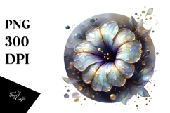 Glossy Purple Petunia PNG Product Image 1