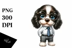 Baby English Springer Spaniel with es | Sublimation Clipart Product Image 1