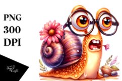 Expressive Snail with es and Confused Expression Product Image 3