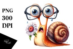 Expressive Snail with es and Confused Expression Product Image 3