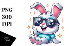 Silly Rabbit with Sunglasses PNG Product Image 1