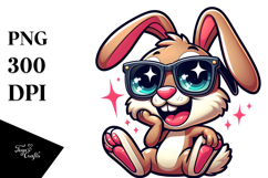 Silly Rabbit with Sunglasses PNG Product Image 1