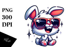 Silly Rabbit with Sunglasses PNG Product Image 1