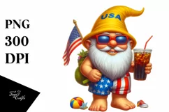Gnome Beach Wear Digital Painting | Sublimation | Clipart Product Image 3