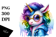 Cute Unicorn Playing PNG Product Image 1