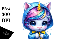 Expressive Baby Unicorn, Transparent PNG Product Image 1