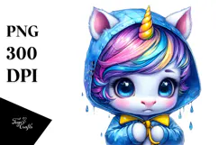Expressive Baby Unicorn, Transparent PNG Product Image 1