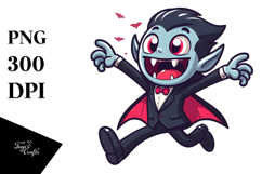 Dancing Vampire in Suit, Vector PNG Product Image 1
