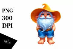 sSummer Gnome Azzure Shorts Tank Top | Sublimation | Clipart Product Image 3
