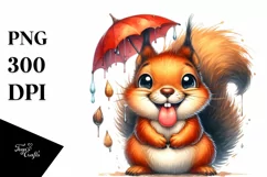 Funny Squirrel Portrait with Tongue Out | Sublimation Product Image 1