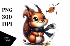 Funny Squirrel Portrait with Tongue Out | Sublimation Product Image 1