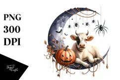 Cow Dressed for Halloween, Transparent PNG Product Image 1