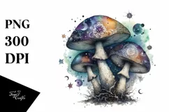 Detailed Mystical Mushroom PNG Product Image 1