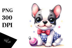 Cute Happy French Bulldog PNG Product Image 1