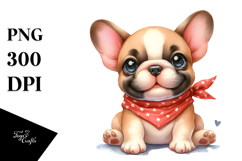 Cute Happy French Bulldog PNG Product Image 1