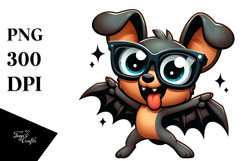 Charming Bat with Sunglasses, Vector PNG Product Image 1