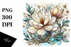 Detailed Stained Magnolia Marble Clipart Product Image 3