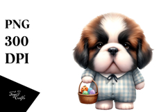 Expressive Saint Bernard, Transparent PNG Product Image 1