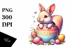 Watercolor Colorful Easter Clipart |T-shirt, Mug, Tumbler Product Image 3
