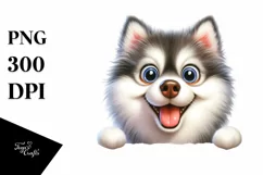 Enthusiastic Watercolor Siberian Husky | Sublimation | Product Image 3