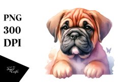 Whimsical Flowers,Bullmastiff Clipart Product Image 3