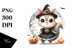 Cute Baby Squirrel on Star, Transparent PNG Product Image 1