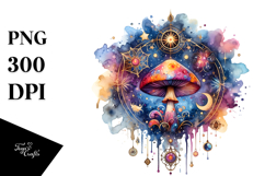 Magical Celestial Mushroom, PNG Product Image 1