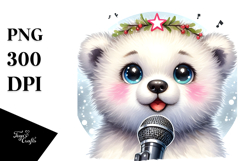 Singer Polar Bear PNG Product Image 1