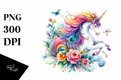 Colorful Unicorn Fantasy | Clipart Product Image 3